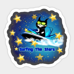 Surfing The Stars Sticker